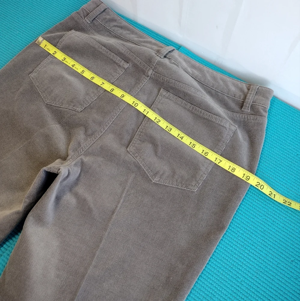 Talbots Womens Corduroy Straight Stretch Jeans High Rise 12P